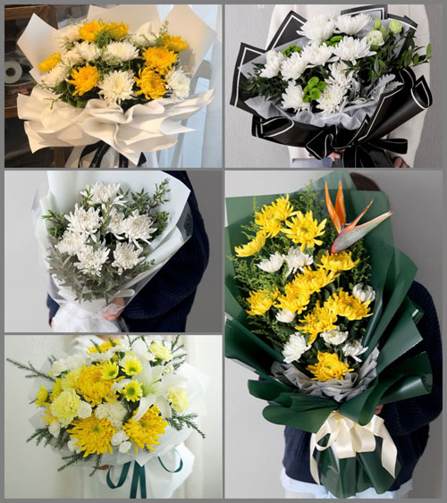 广东梅州市丰顺县黄金镇光明村白事花束代送